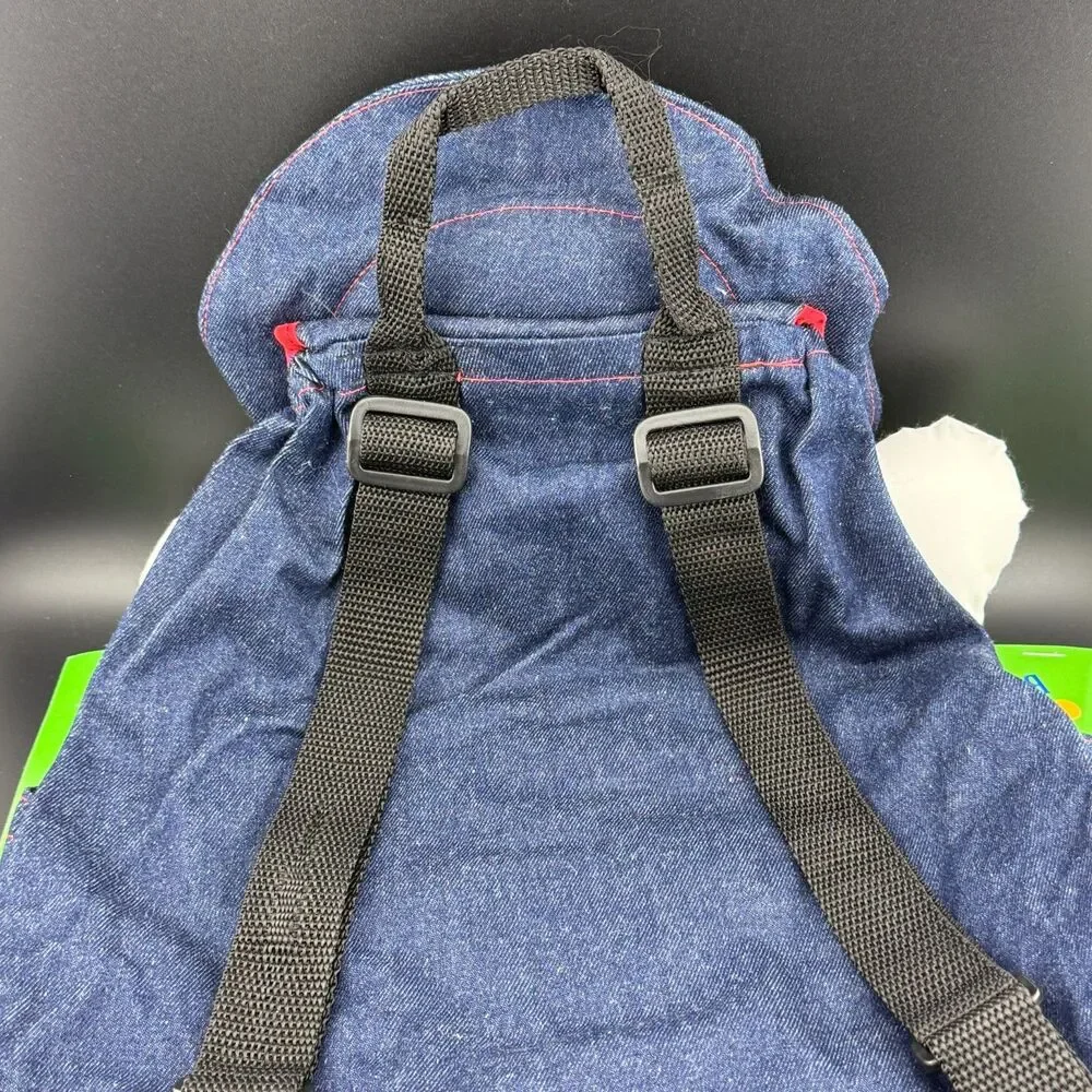 Cute Bagmax Child Kid Backpack Knapsack Denim Koala Character Hat Cover Hug Paws